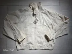 【新品】ユニクロU　コットンブレンドショートブルゾン（L・ナチュラル）