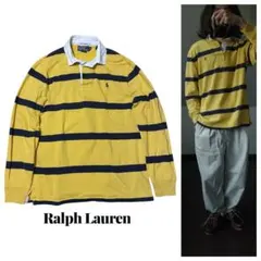 ラルフローレン ラガーシャツ ストライプ　ヴィンテージ　長袖シャツ　ロンハーマン