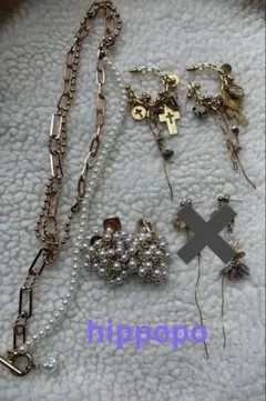 hippopo ハンドメイド　ヒポポ　ピアス　ネックレス　まとめ売り