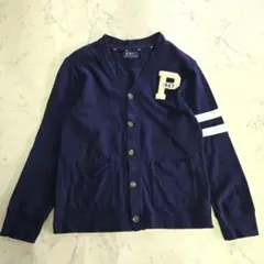 ポロラルフローレン ネイビー カーディガン M (10-12)