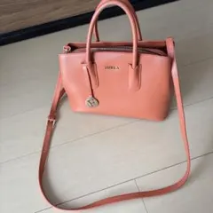FURLA TESSAトートバッグ、ショルダー2WAY オレンジ