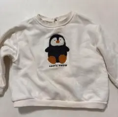 zarababy ペンギントレーナー　裏起毛　80cm