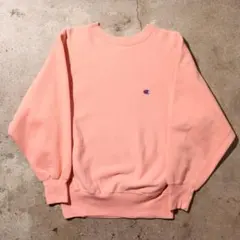 Champion コーラルピンク リバースウィーブ　スウェット