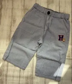 ホットビスケッツ　半ズボン　ハーフパンツ　ストライプ　ブルー　110