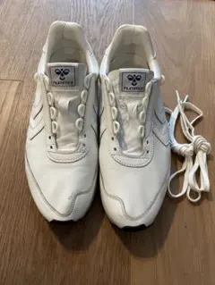 hummel ホワイト スニーカー カンガルーレザーのサムネイル