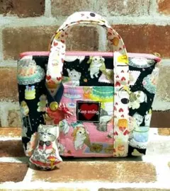 コヤンイサムチョン＆ユキエモン＆ハンドメイド ミニトートバッグチャーム