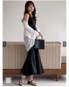 GRL グレイル ブラック マーメイドキャミワンピース