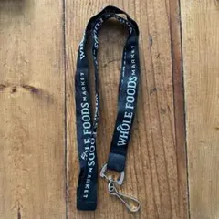【WHOLE FOODS】新品・未使用 ストラップ（ブラック）