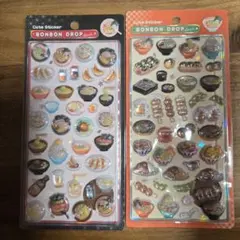 【クーリア正規品】ボンボンドロップシール大　和柄　日本食２種セット