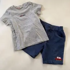 ミキハウス・ファミリア　Tシャツとショートパンツセット　90