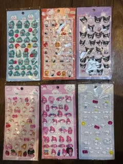 新品未開封 ６枚セット　キャラクターシール