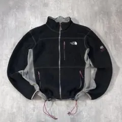 ノースフェイス SUMMIT フリース 黒 S ジップブルゾン ドローコード