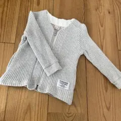 petit main グレー ジッブカーディガン 【90センチ】