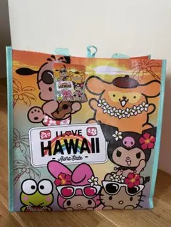 ハワイ限定サンリオキャラクター日焼けシリーズエコバッグ