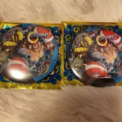 ワンピース　輩缶バッチ　フランキー　２個セット