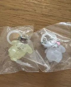 ポムポムプリン　マカロン　めじるしアクセサリー2種セット
