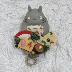 となりのトトロ　お正月飾り　迎春　寿　置き物　スタジオジブリのサムネイル