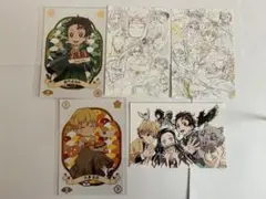 鬼滅の刃 アニメーション原画集 銀だこ 幕間画 炭治郎 善逸 ポストカード 5枚