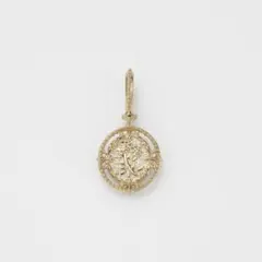 【新品未使用 現行品】agate K10コインモチーフチャーム