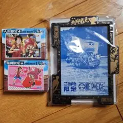 ワンピース ご当地ミニジグソーパズル2種　フレームつき 福岡 大阪 新品未使用のサムネイル