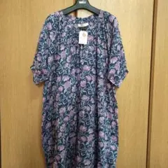 リバティ柄　コットン チュニックブラウスのサムネイル