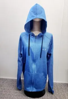 OAKLEY オークリー フルジップアップ パーカー 青 L/G