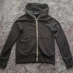 FRED PERRY ブラック ジップアップパーカー