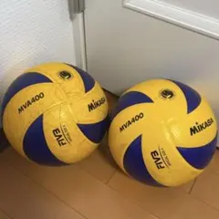 中古 ミカサ バレーボール 4号球 検定球 MVA400 2球セット