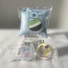 くら寿司 BT21 缶バッジセット 2種とクッションチャーム