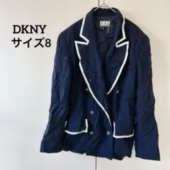 DKNY サイズ8 ネイビー ジャケット アウター レディース コスプレのサムネイル