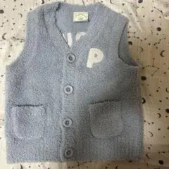 ジェラートピケ ライトブルー ベスト 70-80cm