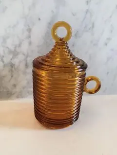 ヴィンテージお洒落なガラス容器