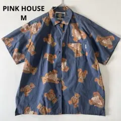 【PINK HOUSE ピンクハウス】ベア くまさん 半袖シャツ レディース Mのサムネイル