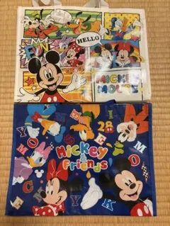 ディズニー　横型　レッスンバッグ　2点セット