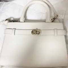 オブリエル メタリックアクセントベルトバッグ