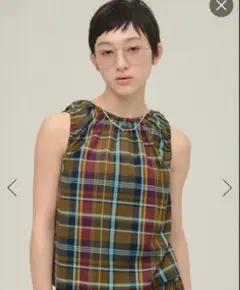 【eL】Made In India Madras Check Blouse