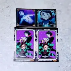 鬼滅の刃 下弦ノ壱 魘夢 ステッカー ４枚セット