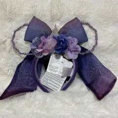 香港ディズニー　20周年　光るカチューシャ　ライト　リボン　新品タグ付き