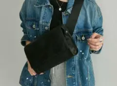 ショルダーバッグ バッグ 「本革/470g」ワイドテープショルダーバッグ