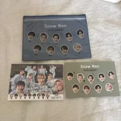 SnowMan ポストカード クリアポーチ