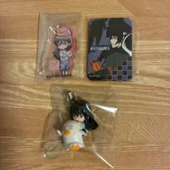 銀魂 桂小太郎 アクリルキーホルダー ストラップ 缶バッジ 3点セット