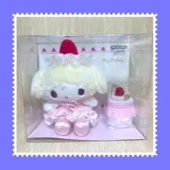 マイメロ ぬいぐるみ アクセサリーセット　いちごホイップケーキ サンリオ ケース
