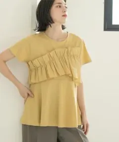 ペプラムブラウス/シャツ【イージーケア/洗濯機洗い可】