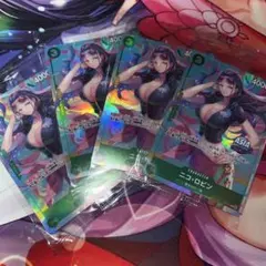 ワンピース　Mini tin Pack アジア　ASIA ニコ・ロビン4枚未開封