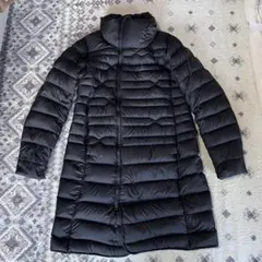 ノースフェイス　ロングダウンコート　ブラック　US規格　無地ロゴ無し希少　95L