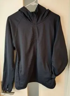 UNIQLO ドライ パーカー 黒 ブラック Мサイズ UVカット メンズ