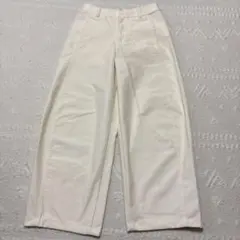 UNIQLO ユニクロ ジャージーバレルレッグパンツM☆試着のみ☆股下67