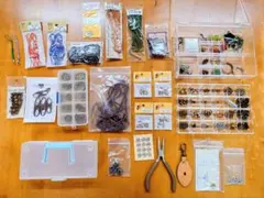 ハンドメイド パーツまとめ売り　ケース付き