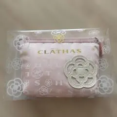 未使用　CLATHAS クレイサス ポーチ ピンク カメリア柄のサムネイル