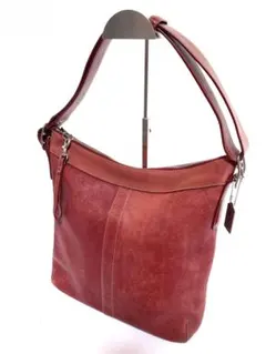 レア✿COACH　オールドコーチ レッドショルダーバッグ/ハンドバッグ